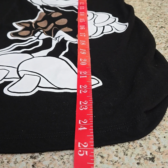 Disney Minnie Mouse Tan Polka Dots Black & White Tank Top Women size LG (11/13) - Picture 9 of 9